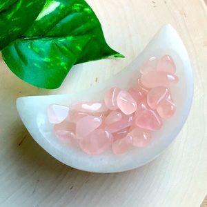 Selenite Crescent Moon Charging Crystal Bowl